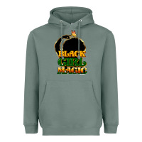 Sage Black magic girl Heavyweight Hoodie - HowdyJamesFarm