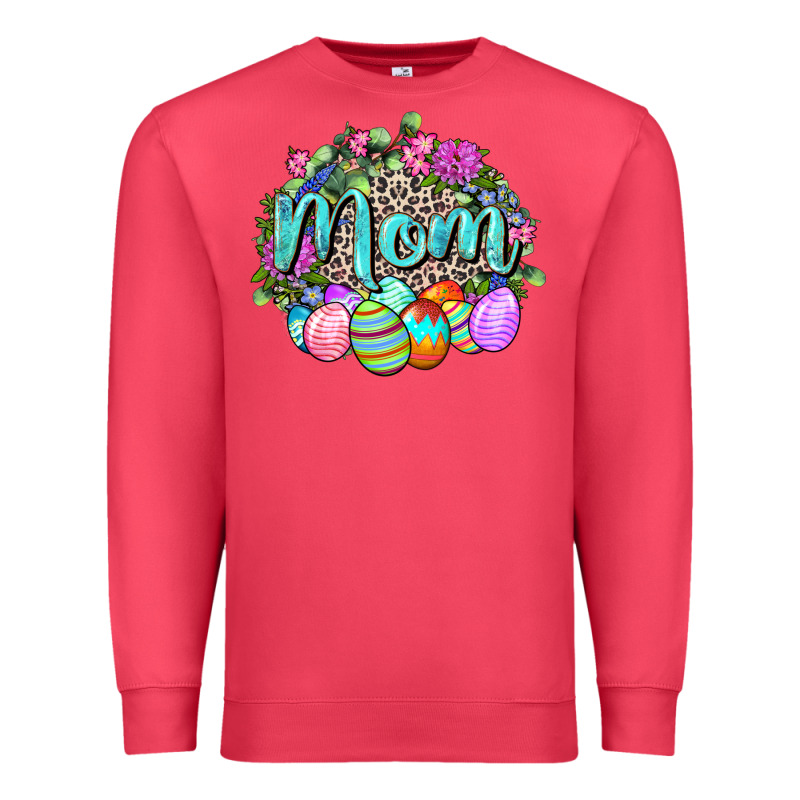 Easter Mom  Happy Easter Day Premium Sweatshirt by CowGirlArtShop | Teevron