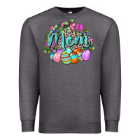 Charcoal Heather Easter Mom  Happy Easter Day Premium Sweatshirt - CowGirlArtShop