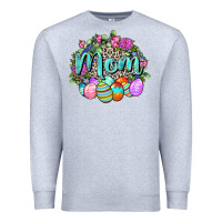 Heather Grey Easter Mom  Happy Easter Day Premium Sweatshirt - CowGirlArtShop