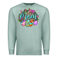 Seafoam Easter Mom  Happy Easter Day Premium Sweatshirt - CowGirlArtShop