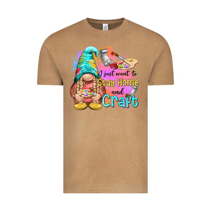 I Just Want Stay Home And Craft Vintage Tee by NancyCooperArtShop | Teevron
