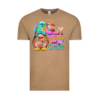 Vintage Coffee i just want stay home and craft Vintage Tee - NancyCooperArtShop