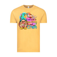 Vintage Mustard i just want stay home and craft Vintage Tee - NancyCooperArtShop