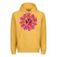 Mustard Cancer ribbon sunflower Cancer Awareness Premium Hoodie - HowdyJamesFarm