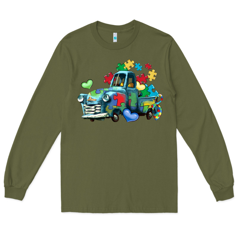 Autism Truck Long Sleeve Tee by LillyAllenDesigns | Teevron