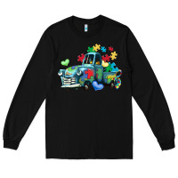 Black autism truck Long Sleeve Tee - LillyAllenDesigns