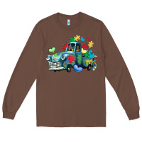 Chestnut autism truck Long Sleeve Tee - LillyAllenDesigns