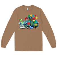 Toasted Coconut autism truck Long Sleeve Tee - LillyAllenDesigns