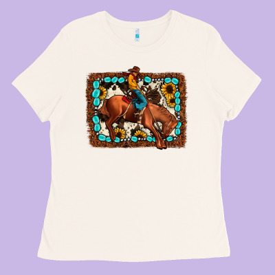 Rodeo Cowboy Ladies Tee Designed By Jahusdesignshop