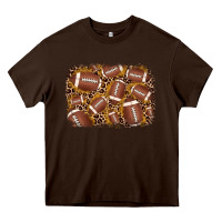 Chocolate Brown american football background Heavy Core Tee - JahusDesignShop