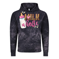 Cloud Black milkaholic girls Vintage Hoodie - NancyCooperArtShop