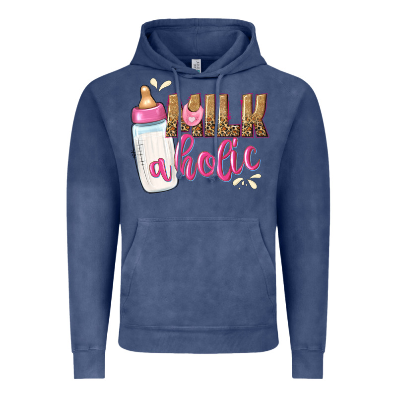 Milkaholic Girls Vintage Hoodie by NancyCooperArtShop | Teevron