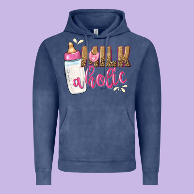 Milkaholic Girls Vintage Hoodie Designed By Nancycooperartshop