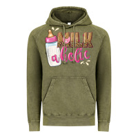 Vintage Olive milkaholic girls Vintage Hoodie - NancyCooperArtShop