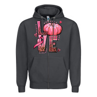 Smoke love cancer pumpkin Zipper Hoodie - texasbilliewilder