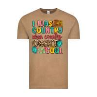 Vintage Coffee i was country when country wasnt cool Vintage Tee - MaliasSmallBusiness