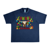 Navy cowboy christmas Urban Heavy Tee - MaliasSmallBusiness