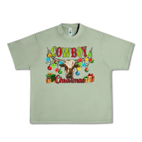 Oil Green cowboy christmas Urban Heavy Tee - MaliasSmallBusiness