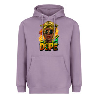 Lavender Unapologetically dope afro Heavyweight Hoodie - HowdyJamesFarm