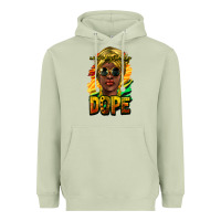 Matcha Unapologetically dope afro Heavyweight Hoodie - HowdyJamesFarm