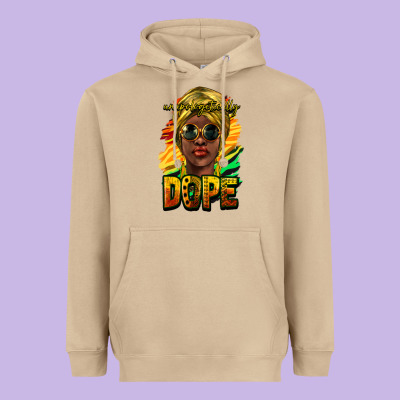 Unapologetically Dope Afro Heavyweight Hoodie Designed By Howdyjamesfarm