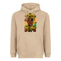 Mushroom Unapologetically dope afro Heavyweight Hoodie - HowdyJamesFarm