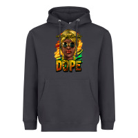 Smoke Unapologetically dope afro Heavyweight Hoodie - HowdyJamesFarm