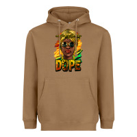 Toasted Coconut Unapologetically dope afro Heavyweight Hoodie - HowdyJamesFarm