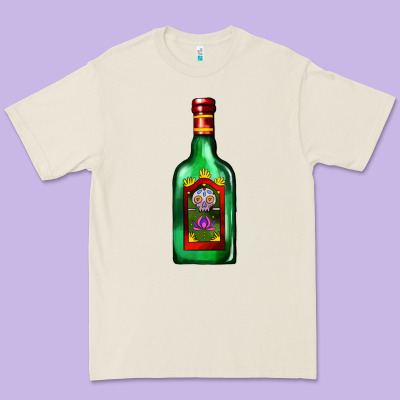 Tequila Bottle Premium Tee Designed By Adodesignshop
