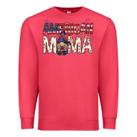 Cardinal American mama with gnome mothers day Premium Sweatshirt - HowdyJamesFarm