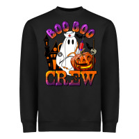 Black Boo Boo Crew Nurse Heavyweight Sweatshirt - LillyAllenDesigns