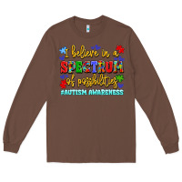 Chestnut i believe in a spectrum of possibilities Long Sleeve Tee - LillyAllenDesigns