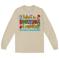 Mushroom i believe in a spectrum of possibilities Long Sleeve Tee - LillyAllenDesigns