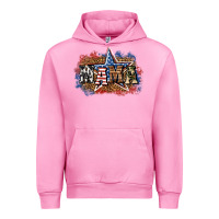 Fuchsia Pink patriotic mama Urban Hoodie - BundleAndBundleShop