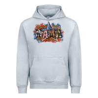 Heather Grey patriotic mama Urban Hoodie - BundleAndBundleShop