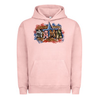 Pigment Salmon patriotic mama Urban Hoodie - BundleAndBundleShop