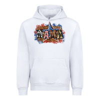 White patriotic mama Urban Hoodie - BundleAndBundleShop