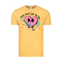 Vintage Mustard only heart eyes for you Vintage Tee - MaliasSmallBusiness
