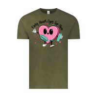 Vintage Olive only heart eyes for you Vintage Tee - MaliasSmallBusiness
