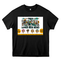 Black This mama  loves her herd goats Heavy Core Tee - Jasminsmagicworld