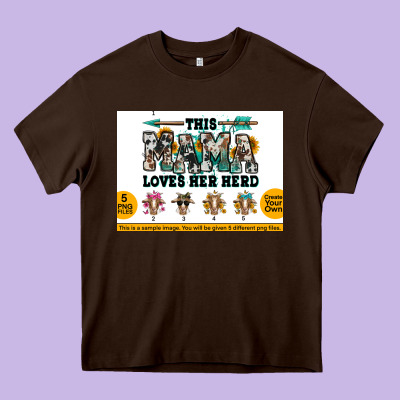 This Mama  Loves Her Herd Goats Heavy Core Tee Designed By Jasminsmagicworld