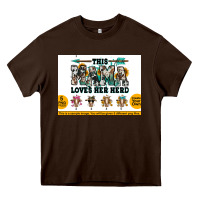 Chocolate Brown This mama  loves her herd goats Heavy Core Tee - Jasminsmagicworld