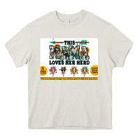 Cream This mama  loves her herd goats Heavy Core Tee - Jasminsmagicworld