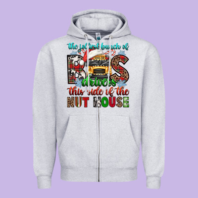 The Jolliest Bunch Of Drivers This Side Of The Nut Zipper Hoodie Designed By Texasbilliewilder