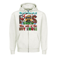 Oatmeal Heather the jolliest bunch of drivers this side of the nut Zipper Hoodie - texasbilliewilder