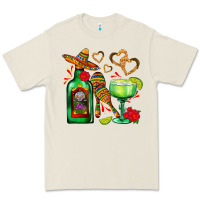 Bone mexican tequila margarita and maracas Premium Tee - AdoDesignShop