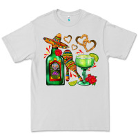 Dove Grey mexican tequila margarita and maracas Premium Tee - AdoDesignShop