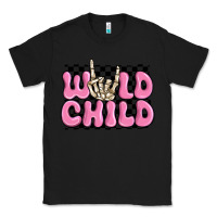 Black wild child pink skeleton Classic Tee - MaliasSmallBusiness