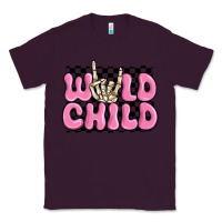 Plum wild child pink skeleton Classic Tee - MaliasSmallBusiness